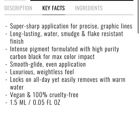 BLACK CARD LIQUID EYELINER
ULTRA-BLACK WATERPROOF LINER - Picture 5 of 8